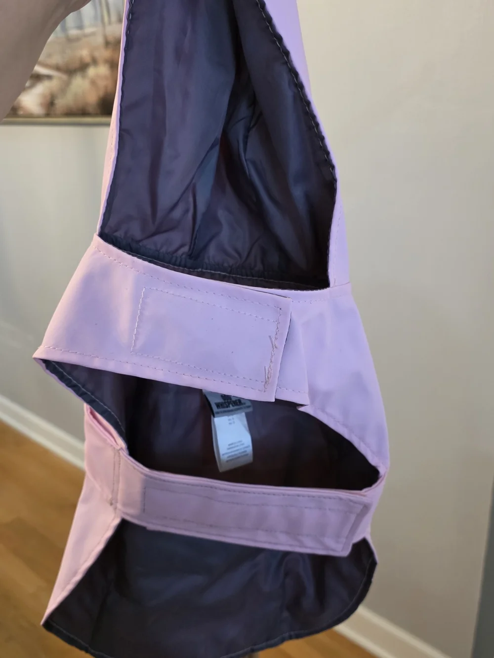 Hooded Dog Raincoat with Reflective Trim